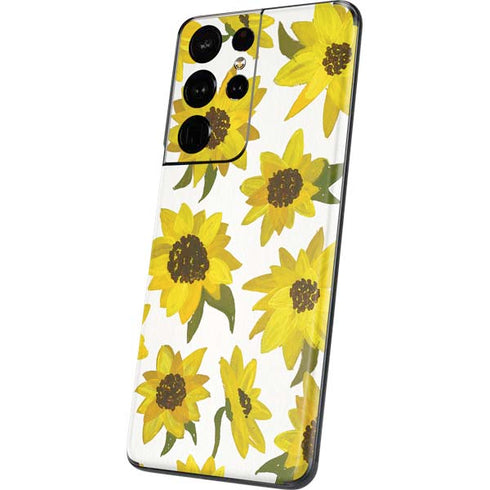 Cat Coq Sunflower Acrylic Galaxy S21 Ultra 5G Skin